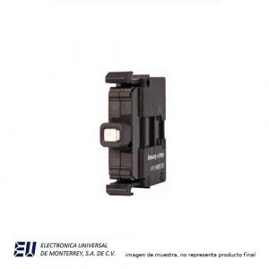 BASE CON LED AZUL 24VCD – M22-LED-B