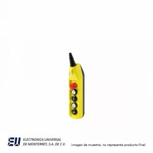 BOTONERA COLGANTE DE FILA UNICA CON 5 BOTONES PULSADORES PARA GRUAS UNICA/ DOBLE VELOCIDAD – PLN05D2