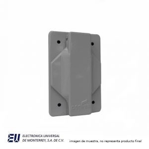 PLACA C/TAPA CUBREPOLVO 55 MM DE DIAMETRO GRIS – AH102055