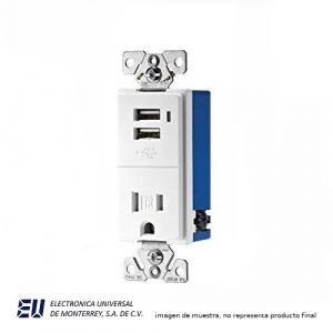 COMBO 2 PORT USB RECEPTACLE 15A – TR7740W-BOX