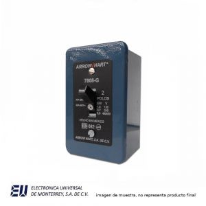 ARRANCADOR MANUAL 2 POLOS 1 TIRO 30 AMP. 250VCA – SW7808G