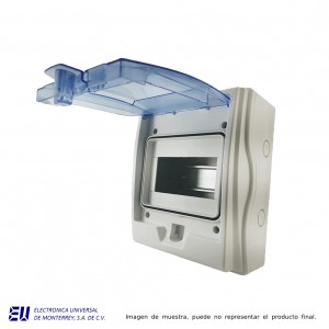 CAJA DE DISTRIBUCION IP65, 6 MODULOS SIN BORNES – WD6506