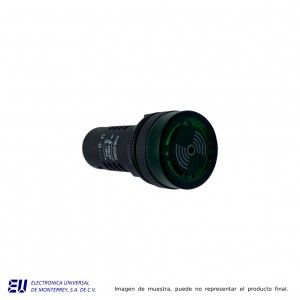 ZUMBADOR 22MM NEGRO 120V – AD16B-22-25MK