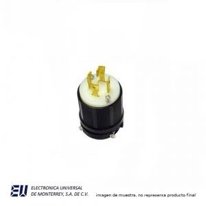 CLAVIJA ULTRAGRIP DIAMETRO DE CABLE 15.9-29.4MM 3 POLOS 4H 30A 480VCA GRADO INDUSTRIAL COLOR CODE – AHCL1630P