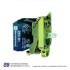 CUERPO PARA PULSADOR ILUM AMARILLO LED NA+NC – ZB4BW0B55