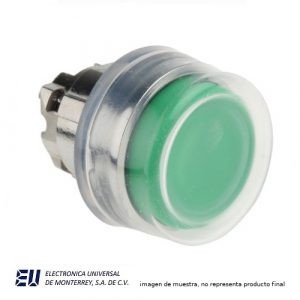 BOTON PULSADOR C/CAPUCHON COLOR VERDE – ZB4BP3