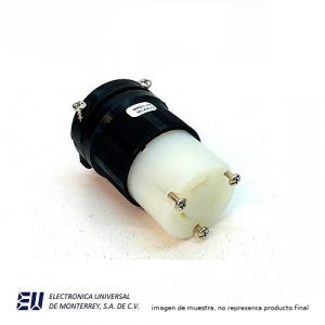 CONECTOR NYLON H/L 2P 3W 20A 480V-BLACK & – CWL820C