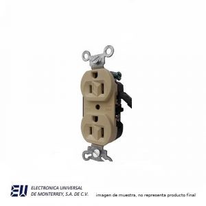 RECEPTACULO DUPLEX COLOR MARFIL – HM5350M