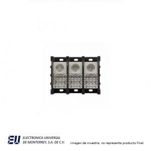 Bloques de terminal de barrera 3P 600VAC/DC Pwr Dist Block 420 AMP CAL 14-2 – 16376-3