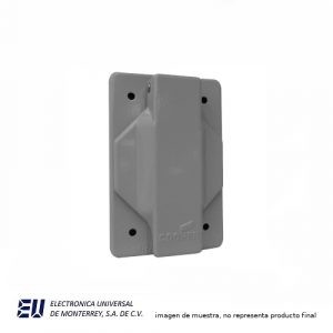 PLACA C/TAPA CUBRE POLVO 40MM DIAMETRO GRIS – AH102040