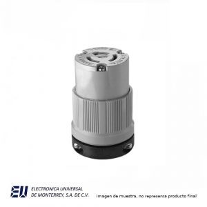 CONECTOR NYLON 20A 125/250V 3P3H – 7314C