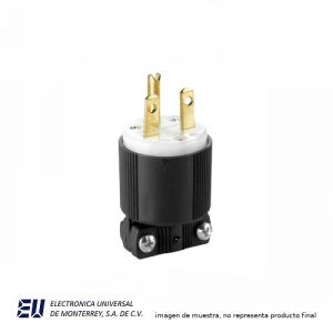 CLAVIJA 15 AMP. 250V TIPO CHINO ENTRADA RECTA – 6666