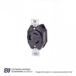 RECEPTACULO 30A 250V 3 POLOS 3 HILOS MEDIA VUELTA – 3330