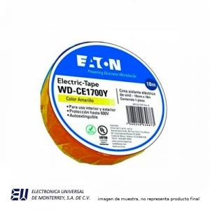 CINTA PVC AMARILLA 19mmx 18 M – WD-CE1700Y