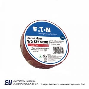 CINTA PVC ROJO 19mmx 18 M – WD-CE1700RD