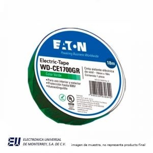 CINTA PVC VERDE 19mmx 18 M – WD-CE1700GR