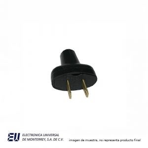 CLAVIJA SENCILLA 15A 12V NEGRO – WD0500