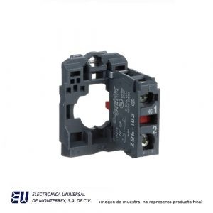 BASE CON CONTACTO NORM. CERRADO ZBE102 + ZB5AZ009 – ZB5AZ102