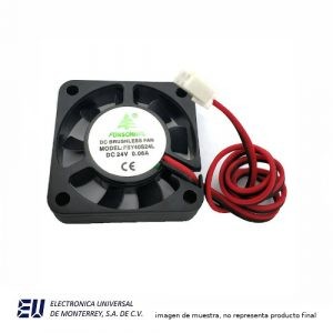 VENTILADOR 40X40X10 MM 24 VCD 3 HILOS – HV24V40X10
