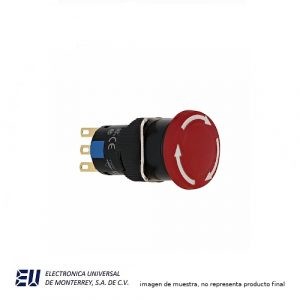 BOTON PULSADOR CUERPO 16MM HONGOPULSAR GIRAR TRABA – K16-812