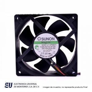VENTILADOR ECONOMICO 120X120X38 12 VCD 2H – KDE1212PMV2