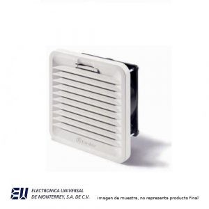 Ventilador con rejilla y filtro Tamaño 3 para empotrar a 174×174 con ventilador 120×120 Alimentacion 230VAC – 7F.20.8.230.3100