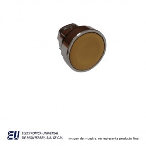 BOTON PULSADOR  AMARILLO 22MM METALICO – HLAY50-22SKB-Y