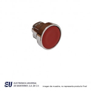 BOTON PULSADOR  ROJO 22MM METALICO – HLAY50-22SKB-R