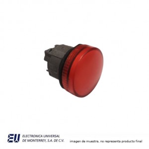 CABEZA DE PILOTO ROJO 22MM METALICO – HLAY50-22SKB-DP-R