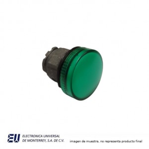 CABEZA DE PILOTO VERDE 22MM METALICO – HLAY50-22SKB-DP-G