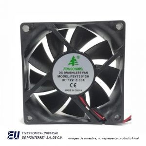 VENTILADOR 70X70X25 MM 24VCD  3 CABLES – FSY72S24H