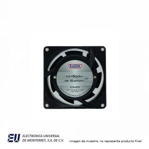 VENTILAD.80X80X38MM 115VCA 0.13A C/CABLE DE BALEROS 510-670 – HV1158