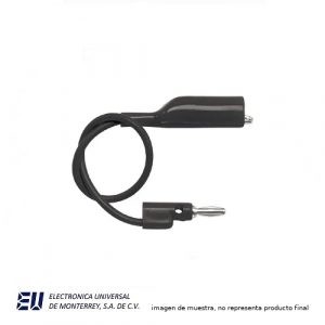 CONECTOR CAIMAN A BANANA MACHO 60″ NEGRO – POMONA 1166-60-0