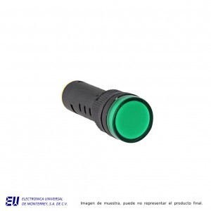 LED INDICADOR DE 16MM, VERDE EN 24V – AD16B-16D