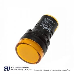 FOCO PILOTO AMARILLO 22MM 130V – AD16B-22DS-AMB-120