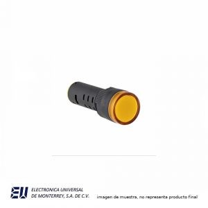 LED INDICADOR DE 16MM, AMARILLO  EN 120V – AD16B-16D-A/120V