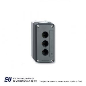 CAJA GRIS VACIA PAARA 3 BARRENOS TELEMEQ – XALD03